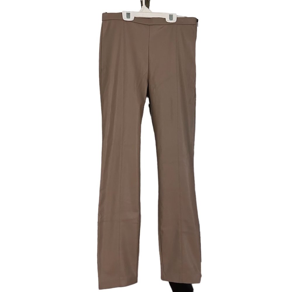 Zara Tan Leather Pants